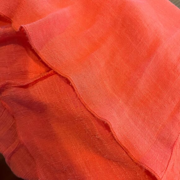 Trixxi Women's Coral/Orange Summer and/or Vacation Dress, Size Medium - Picture 9 of 11